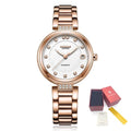 RUIMAS Women's Automatic Mechanical Watch – Stainless Steel Strap, Date Display