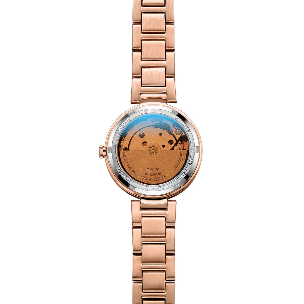 RUIMAS Women's Automatic Mechanical Watch – Stainless Steel Strap, Date Display