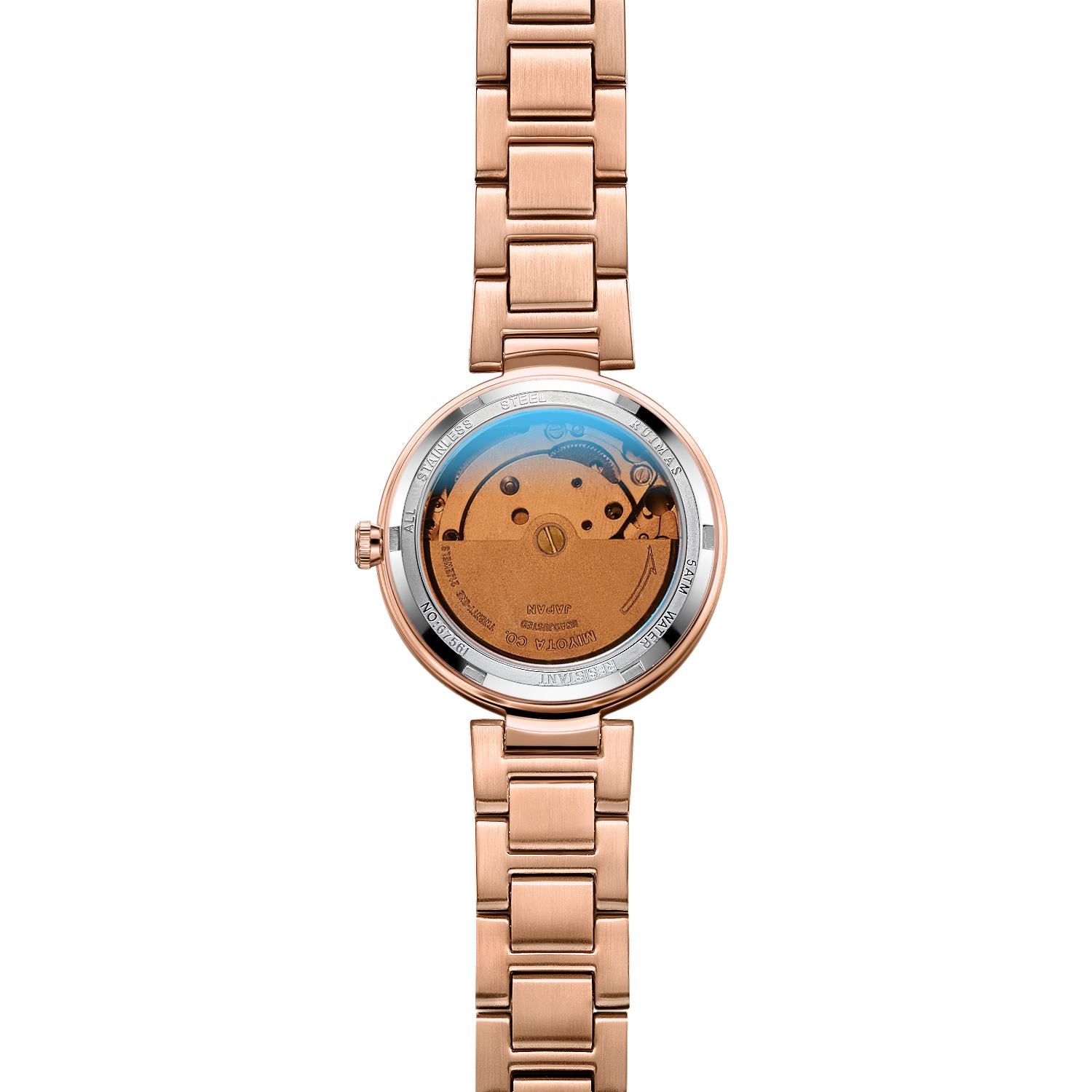 RUIMAS Women's Automatic Mechanical Watch – Stainless Steel Strap, Date Display